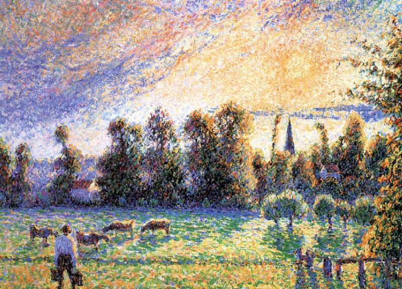 Camille Pissarro Sunset